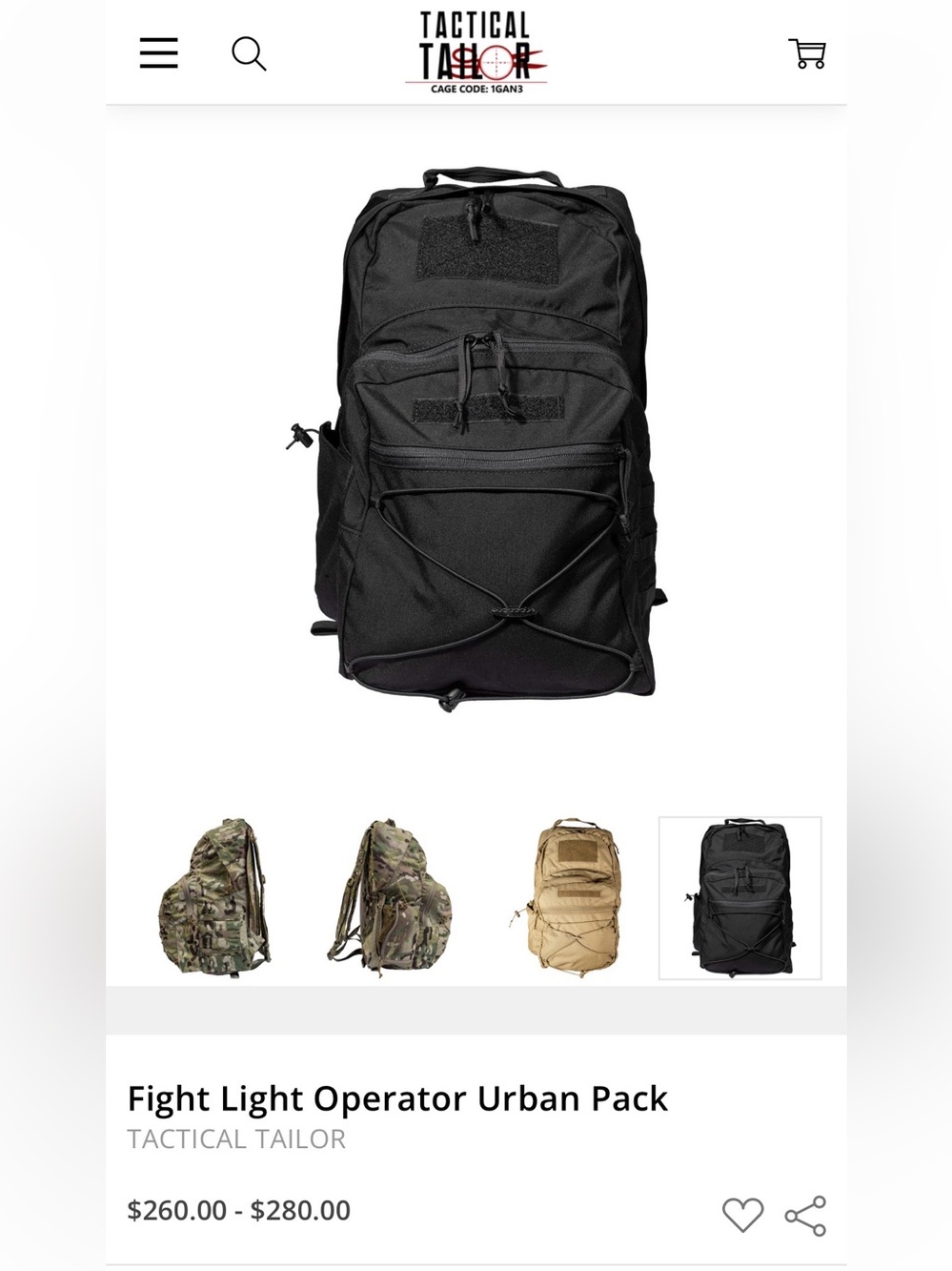 Tactical Black Everyday Backpack - Durable Carry - Picture 9 of 11